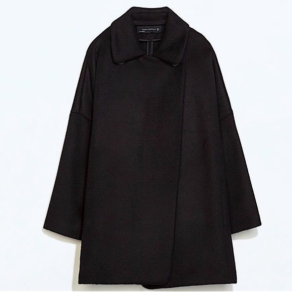 ZARA Short Wool Coat - Picture 5 of 10